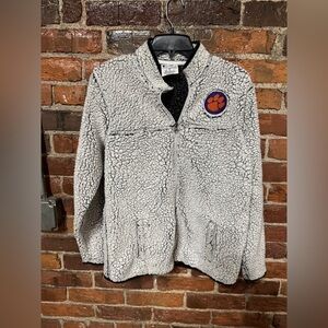Champion Black and White Clemson Sherpa Jacket Size Medium